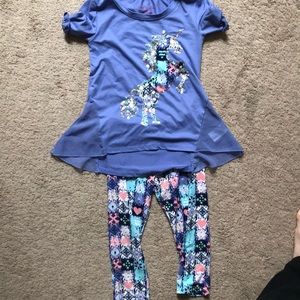 Girls outfit size 4 unicorn